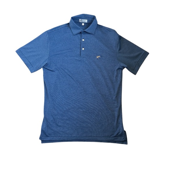 Peter Millar Other - Peter Millar Crown Sport Summer Comfort Polo Tee Blue Halford Stripe Men’s Small